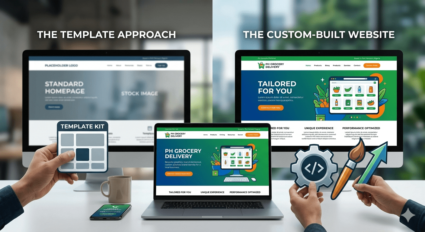 The Difference Between a Template and a Custom-Built Website: Which is Right for Your Business?